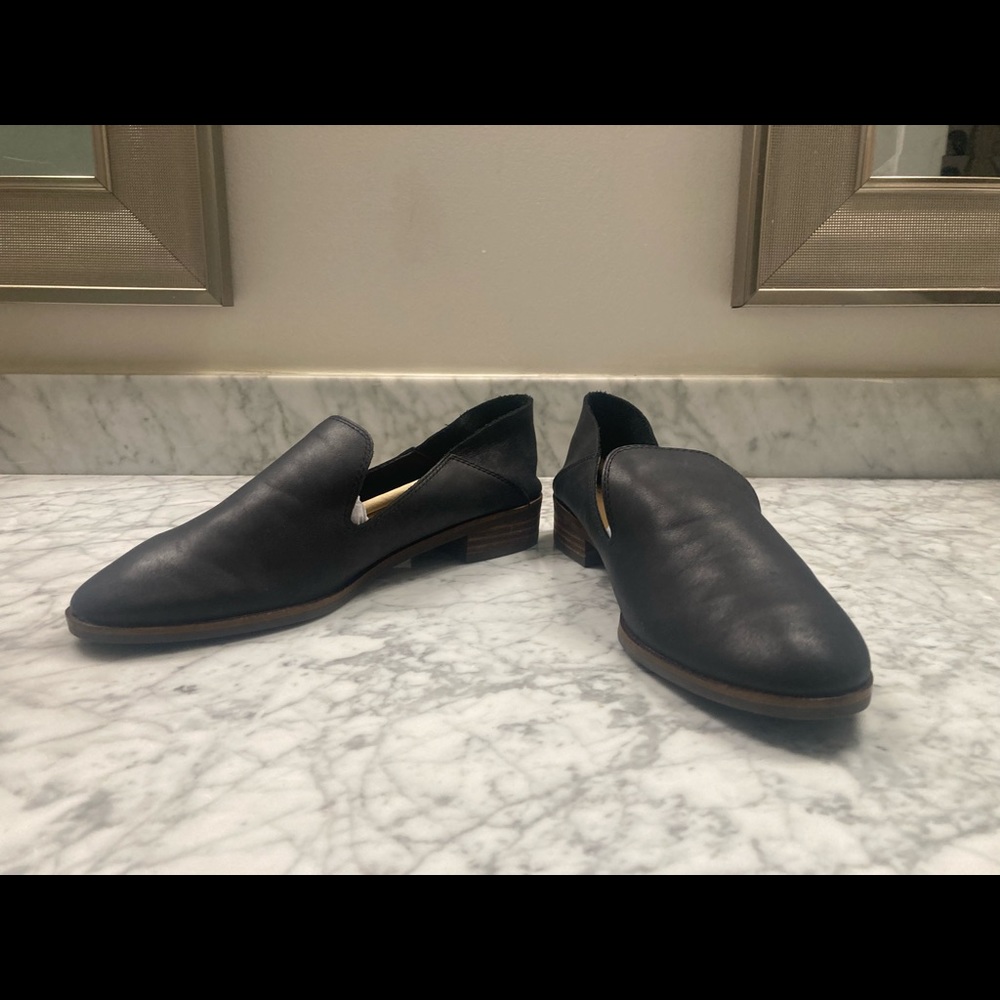 Lucky Brand Womens Cahill Crashback Leather Flats